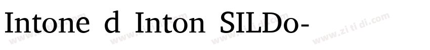 Intone d Inton SILDo字体转换